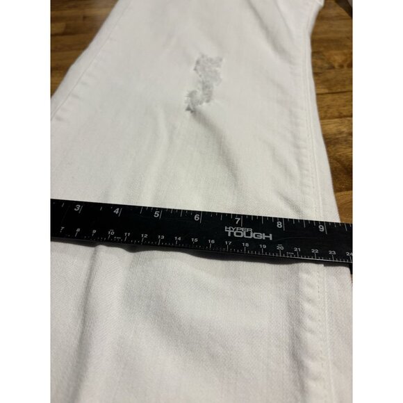 OLD NAVY White Diva Jeans Denim Pants Distressed Size 14 - Picture 8 of 9